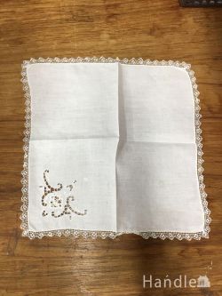 到着予定商品  アンティークハンカチ