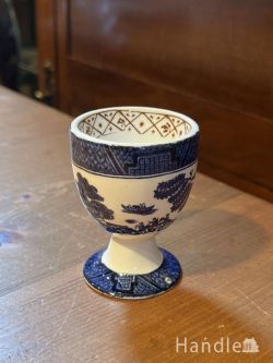 到着予定商品  ウィローパターン　アンティーク エッグカップ