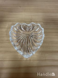 到着予定商品  ハート形　アンティークガラス トレイ