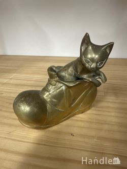 到着予定商品  アンティーク 真鍮ネコ