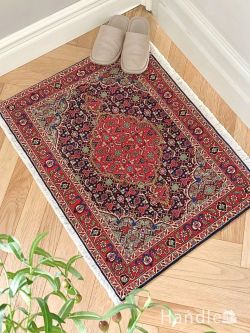 絨毯 ペルシャ絨毯 幾何学模様のおしゃれなペルシャ絨毯、サルーク(Saroogh)のビンテージのラグ