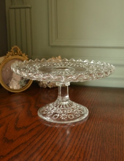 アンティーク雑貨  1940年代のアンティーク プレスドグラス