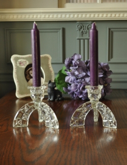 アンティーク雑貨 1940年代のアンティーク プレスドグラス