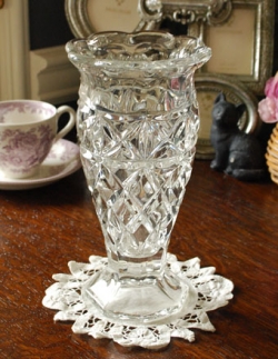 アンティーク雑貨  1940年代のアンティーク プレスドグラス