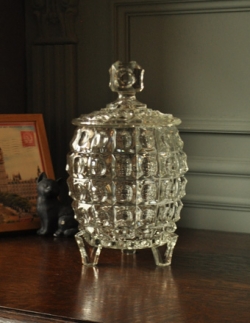 アンティーク雑貨 1940年代アンティーク プレスドグラス