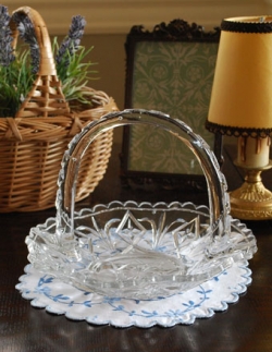 アンティーク雑貨 1940年代のアンティーク プレスドグラス