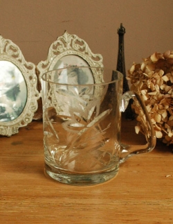 アンティーク雑貨  1940年代のアンティーク プレスドグラス