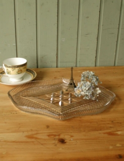 アンティーク雑貨  1940年代アンティーク プレスドグラス