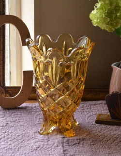 アンティーク雑貨  1940年代のアンティーク プレスドグラス