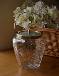 アンティーク雑貨 1940年代のアンティーク プレスドグラス