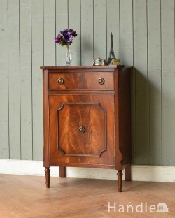 アンティーク家具 アンティークのキャビネット マホガニー材で造られたベッドサイドキャビネット、アンティーク英国家具