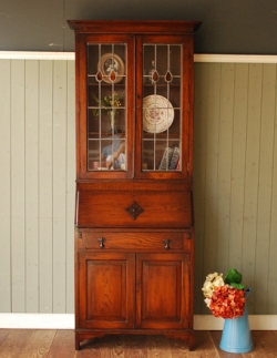 アンティーク家具 ビューロー 1940年代のアンティーク ビューローブックケース