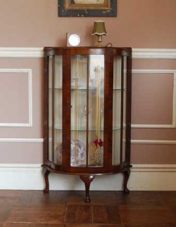 アンティーク家具  1930年代のアンティーク ガラスキャビネット
