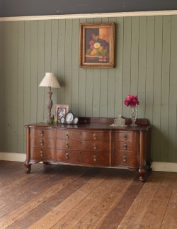 アンティーク家具  イギリスのアンティーク家具、ウォルナット材のチェストオブドロワーズ