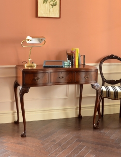 アンティーク家具  マホガニー材のアンティーク家具、上品なライティングテーブル（デスク）