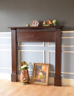 アンティーク家具 その他 アンティーク家具 英国のアンティーク家具、マホガニー材のマントルピース（暖炉枠）