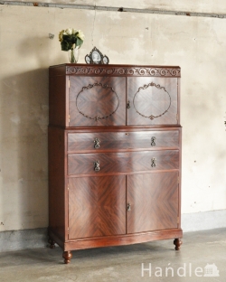 アンティーク家具 アンティークのチェスト ダイニングで使いたいカップボードチェスト、アンティークのイギリス家具