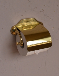 DIYグッズ トイレットペーパーホルダー レトロなデザインの真鍮製ペーパーホルダー（ゴールド）
