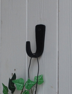 住宅用パーツ フック・フックボード 真鍮のフック （ブラック）お洒落な壁掛けフック