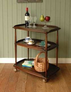 アンティーク家具 アンティークのワゴン・トローリー アンティーク アーコール トロリー (ワゴン・ダーク)