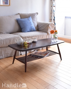 アンティーク家具 アンティークのテーブル 長方形のコーヒーテーブル、1970年代のアンティークアーコール家具