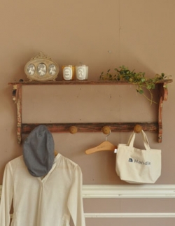 アンティーク家具 アンティークのウォールハンガー 1940年代のアンティーク ウォールシェルフ(ブラウン)