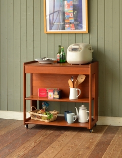 アンティーク家具 アンティークのキャビネット マッキントッシュのヴィンテージ家具、たっぷり収納付きのワゴン