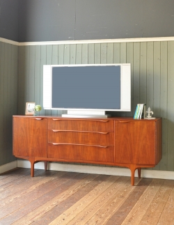 アンティーク家具 アンティークのキャビネット 北欧テイストのビンテージ家具、大きな引き出しのサイドボード