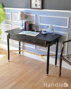 アンティーク家具 アンティークのデスク・書斎机 ビンテージの北欧家具、カッコイイG-planのデスク（Tola＆Black）