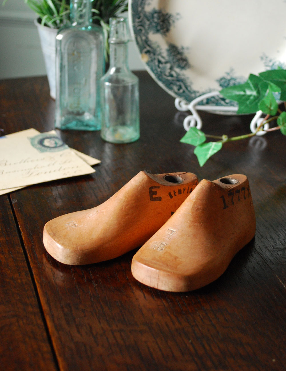英国アンティーク 木製靴型 こどもサイズ M 1149 Z アンティーク雑貨