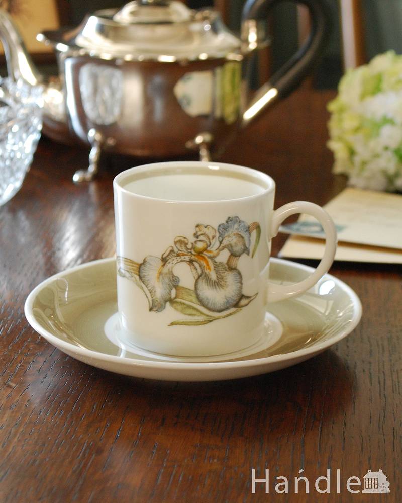 イギリスのヴィンテージ食器、スージークーパーのカップ＆ソーサー（アイリス）  (m-1820-z)