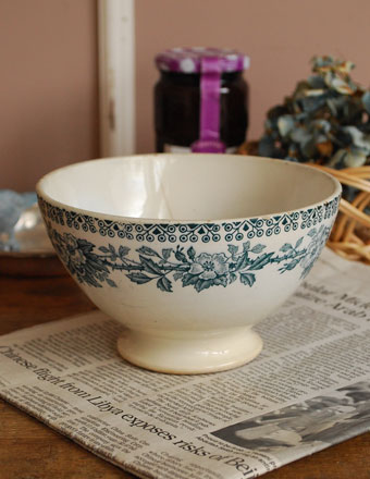 1940年代のアンティーク カフェオレボウル (m-247-z