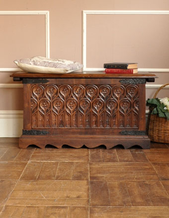 1930年代のアンティーク ブランケットボックス (m-266-f)