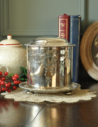 フランスアンティーク ビスケットジャー　蓋付 ビスケットジャー.4 フランスアンティーク雑貨 テーブル