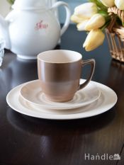 イギリスから届いたアンティークの食器、Branksome China(ブランクサムチャイナ)Gracelineシリーズのトリオ