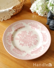 英国輸入雑貨　バーレイ社のプレートＭ 22cm（ピンクアジアティックフェザンツ）