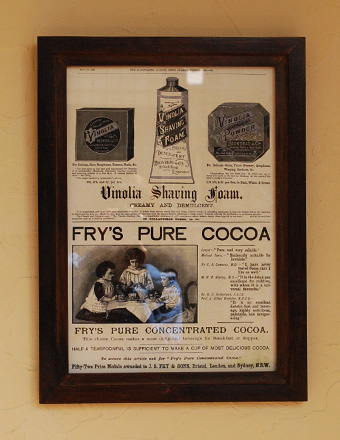 アンティーク風フレーム ザ イラストレイテッド ロンドンニュース Fry S Pure Cocoa N7 046 インテリア雑貨