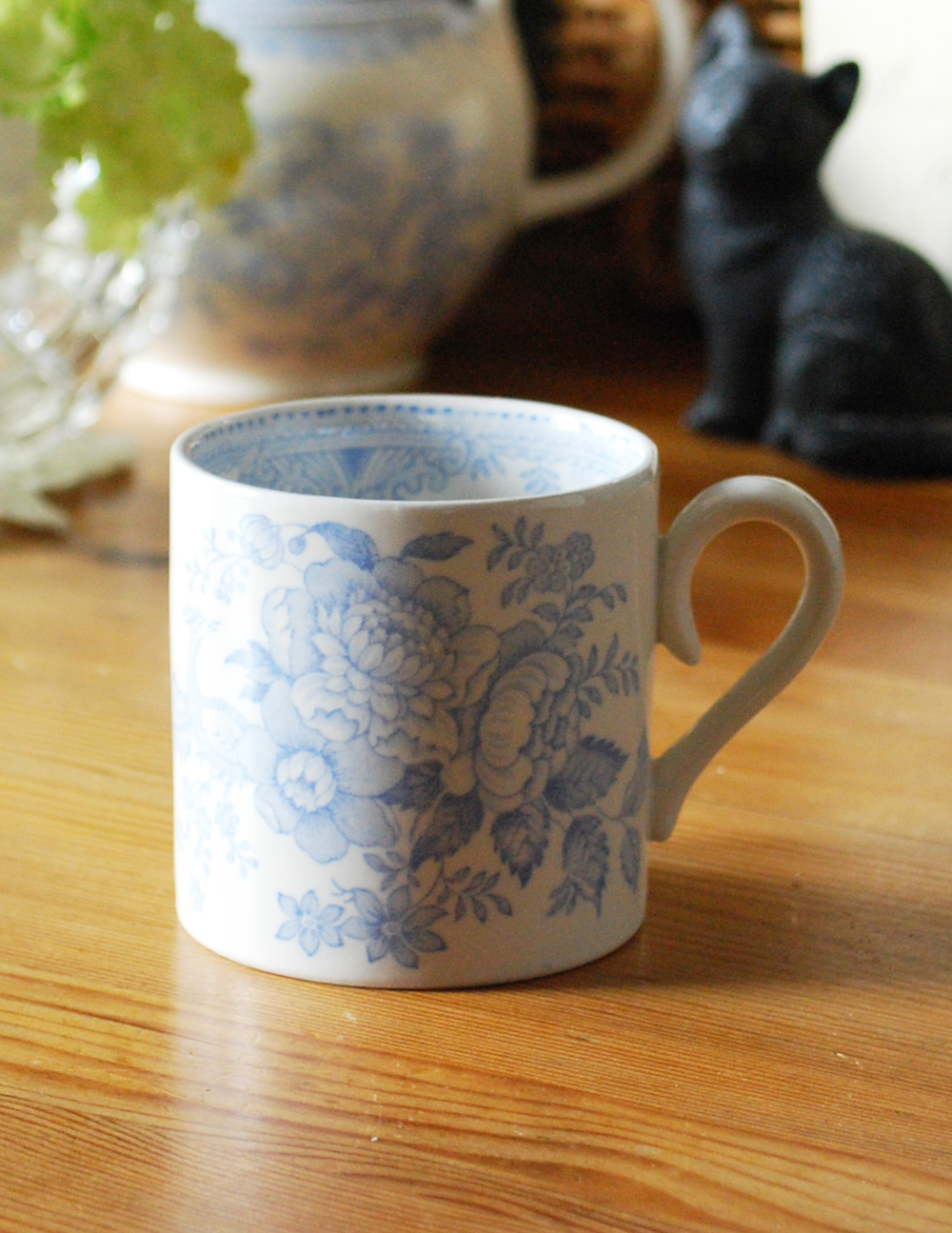 英国輸入雑貨　バーレイ社のチャイルドマグカップ（ブルーアジアティックフェザンツ） (n1-039)