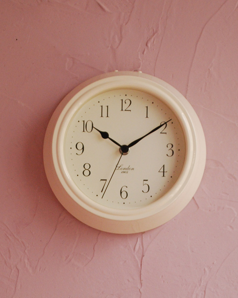 壁掛け時計、パディントンクロック  (IV)(電池なし) (n12-221)