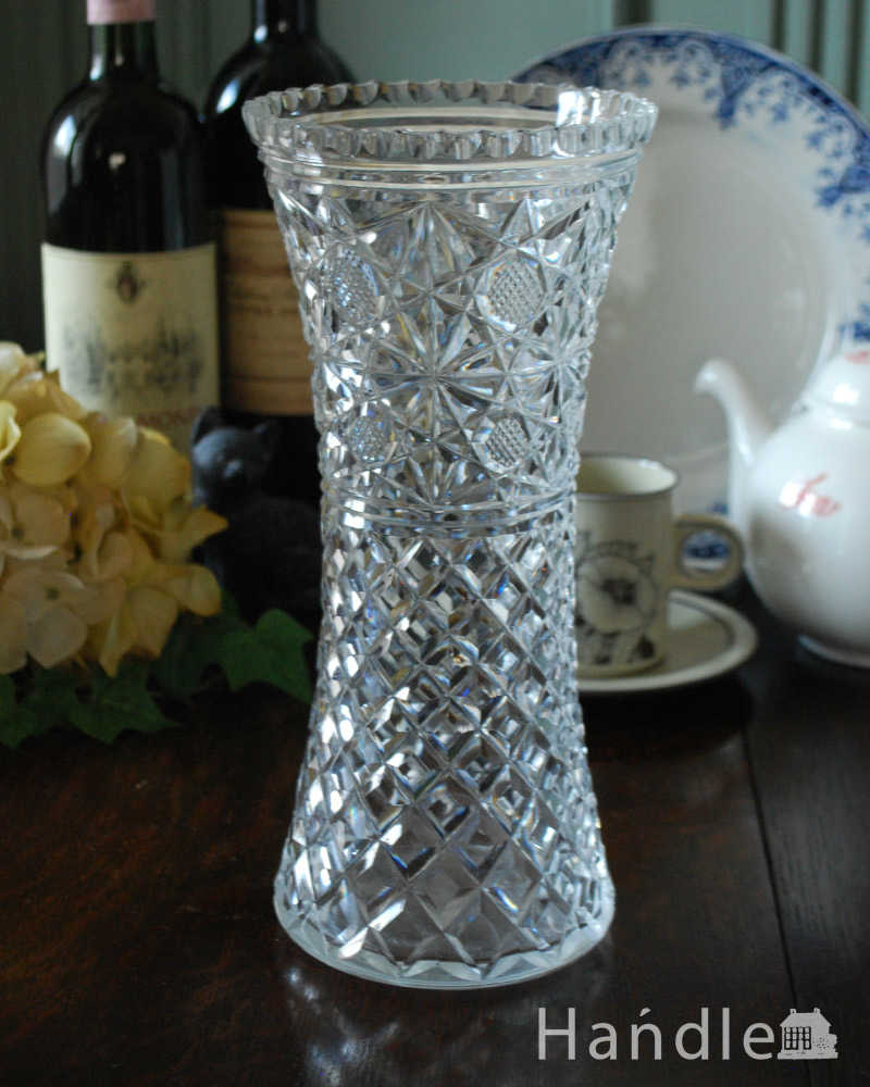 イギリスアンティークの花瓶、大きくて存在感があるフラワーベース (pg-4653)