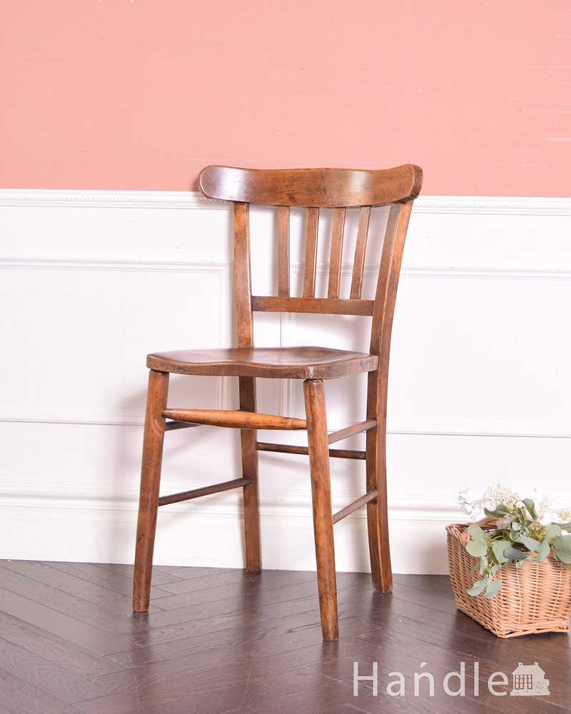 イギリスから来たアンティークの椅子 ナチュラルで可愛いスクールチェア K 1381 C アンティークチェア 椅子