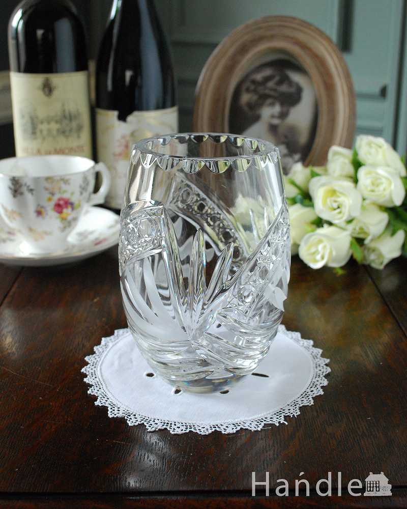 可愛いアンティークのフラワーベース（花瓶）、イギリスのアンティーク雑貨 (pg-4840)