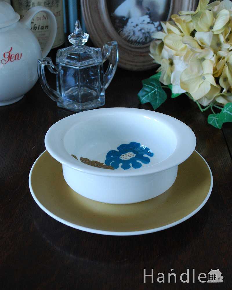 色使いがお洒落なWedgwood、スージークーパーデザインのソースディッシュ（ ソースボート） (k-2477-z)