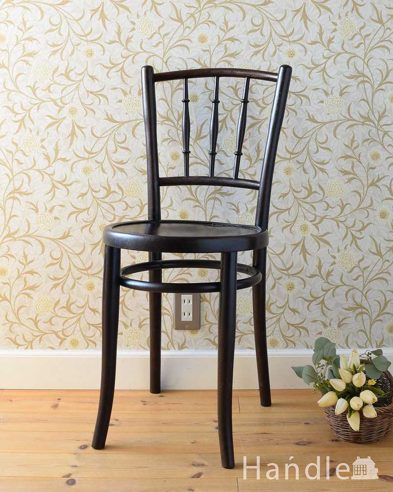 伝統的なアンティークの英国椅子、ベントウッドチェア（バンブー） (q-243-c)