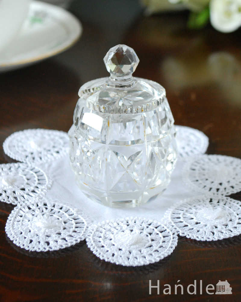 ミニサイズのスパイスケース、アンティークプレスドグラス (pg-5002)