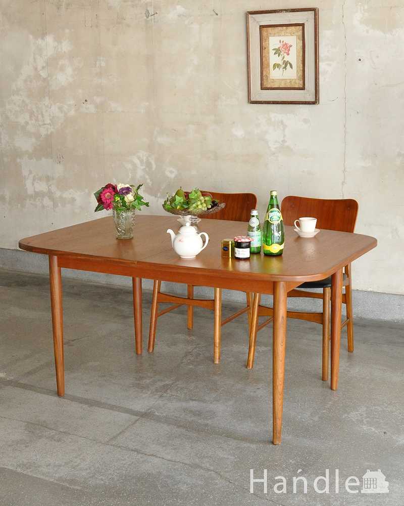 G-planのヴィンテージ家具、チーク材の伸張式のダイニングテーブル  (x-1096-f)
