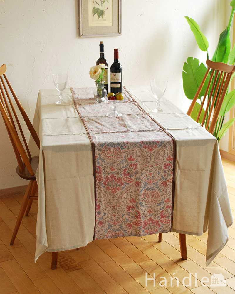 コントワール・ド・ファミーユのテーブルクロス(ARCHIVE PRINT)　150×250 (cf-779)