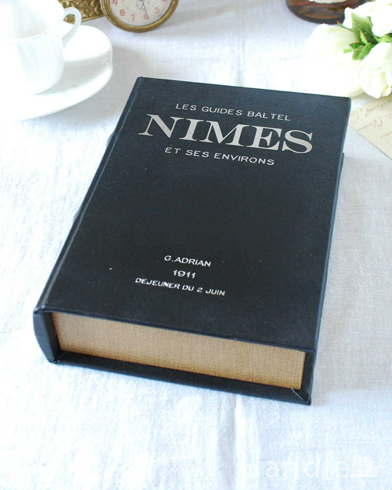 小物をお洒落に収納できるブックボックス・ジュエリーボックス（NIMES） (n5-159)