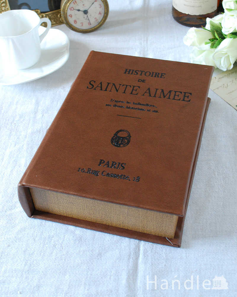 小物をお洒落に収納できるブック型・ジュエリーボックス（SAINTE AIMEE） (n5-160)