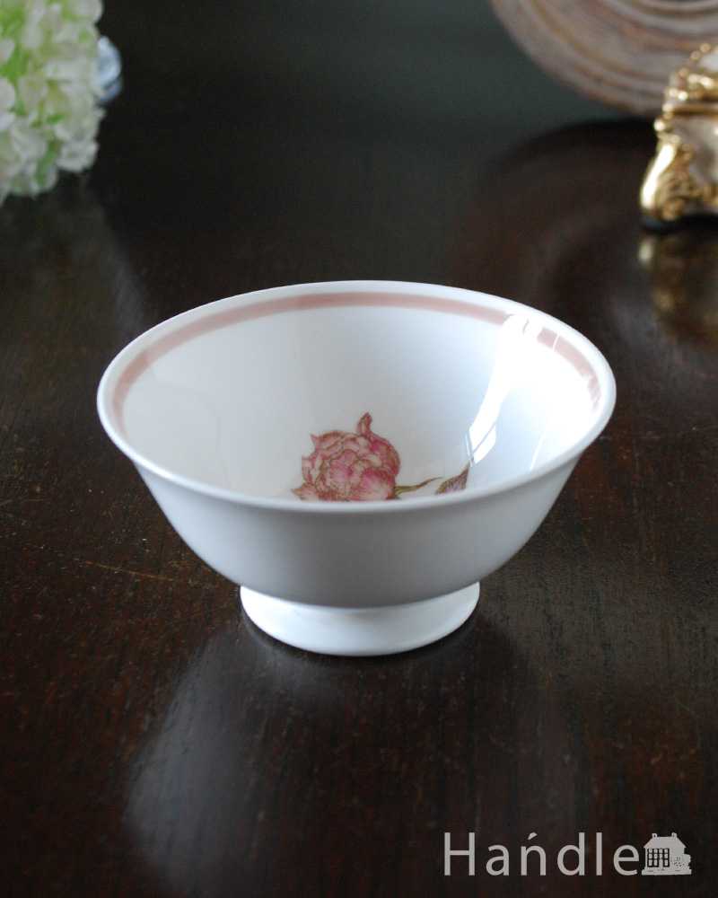 ピンクのバラが美しいスージークーパーのアンティークシュガーボウル（タリスマン）  (m-3061-z)